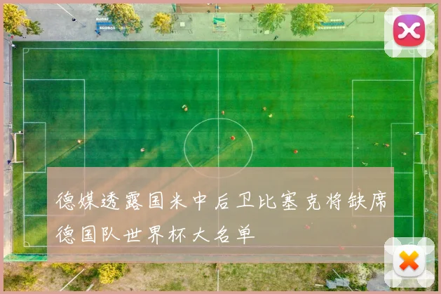 德媒透露国米中后卫比塞克将缺席德国队世界杯大名单